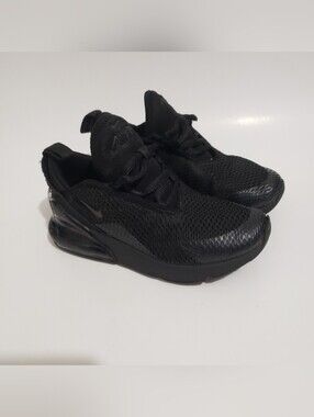 Nike Air Max 270 Kids Toddler Size 13C Triple Black AO2372-006 Preschool Shoes